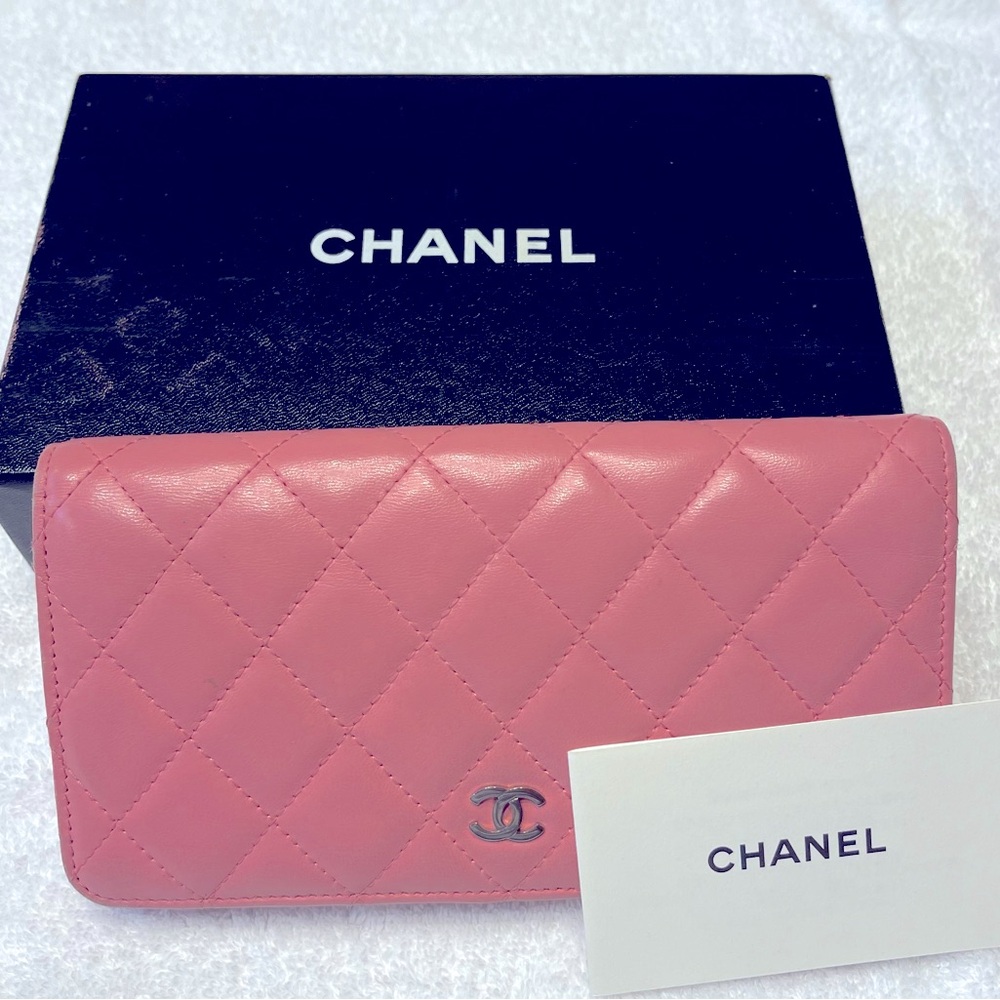 Chanel Pink Lambskin Wallet